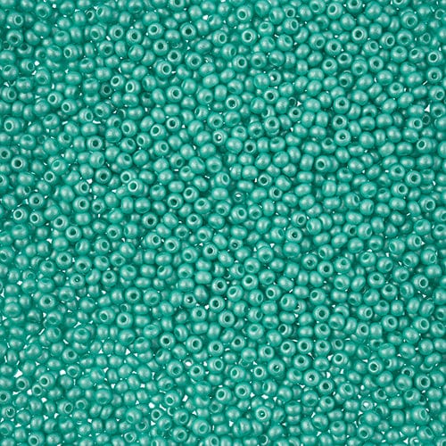 10/0 Chalk Mint Permalux Dyed Preciosa Seed Beads 22g VIAL 10/0 Preciosa Seed Beads