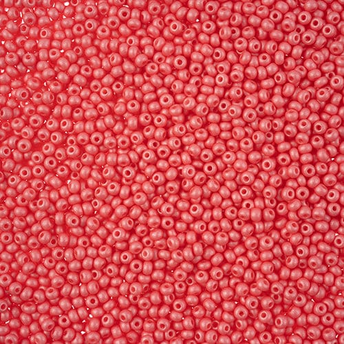 10/0 Chalk Pink Permalux Dyed Preciosa Seed Beads 22g VIAL 10/0 Preciosa Seed Beads