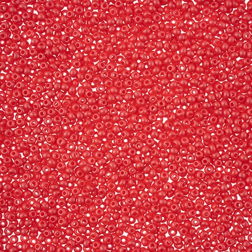 10/0 Chalk Red Permalux Dyed Preciosa Seed Beads 22g VIAL 10/0 Preciosa Seed Beads