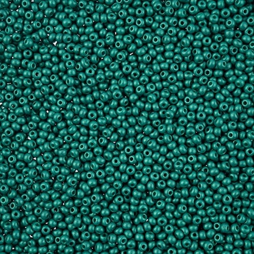 10/0 Chalk Sea Green Permalux Dyed Preciosa Seed Beads 22g VIAL 10/0 Preciosa Seed Beads