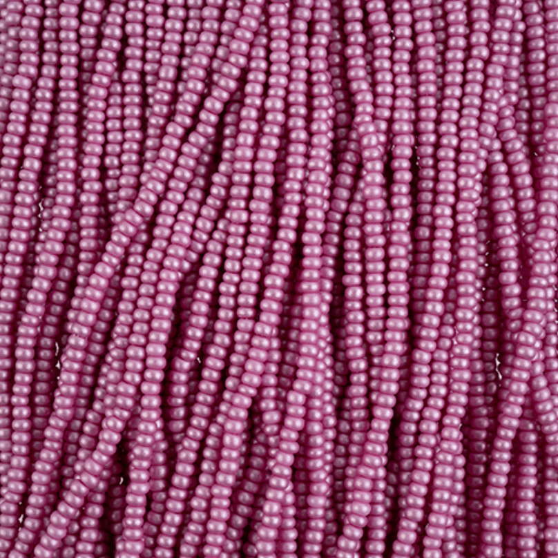 10/0 Chalk Violet Dyed Permalux Opaque Preciosa Seed Beads *STRUNG Hank 10/0 Preciosa Seed Beads