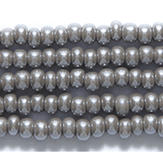 10/0 Grey Luster Opaque Preciosa Seed Beads *Limited time Hank 2023* 10/0 Preciosa Seed Beads