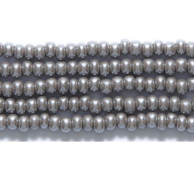 10/0 Grey Luster Opaque Preciosa Seed Beads *Limited time Hank 2023* 10/0 Preciosa Seed Beads
