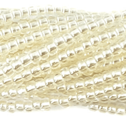 10/0 Ivory Pearl Lined Color Preciosa Seed Beads *Limited time Hank #10SB612-LP 10/0 Preciosa Seed Beads