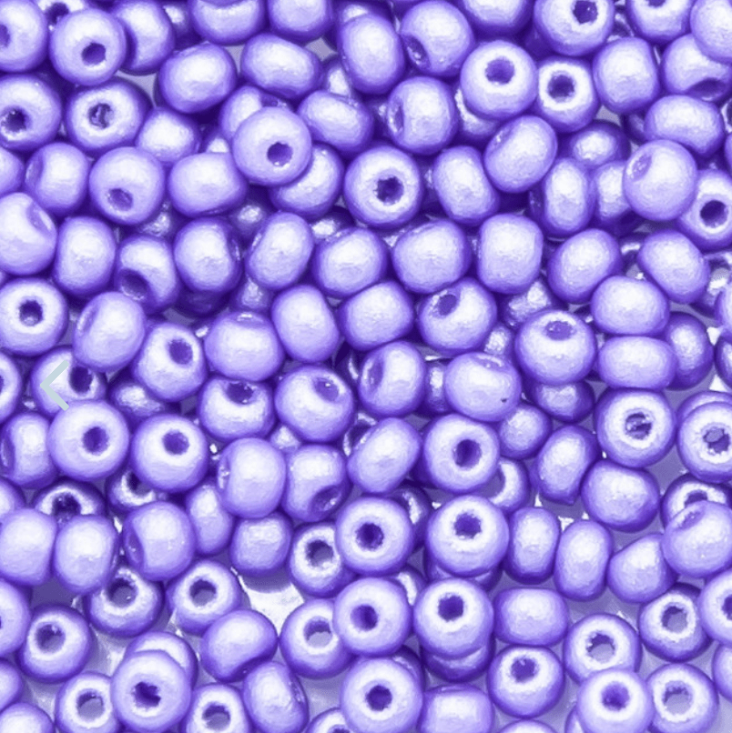 10/0 Lavender *Pearl* Permalux Opaque Preciosa Seed Beads 10/0 Preciosa Seed Beads