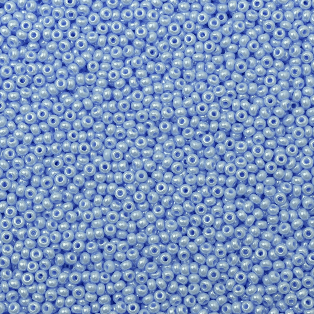 10/0 Light Blue Pearl Opaque Dyed, Preciosa Seed Beads 10/0 Preciosa Seed Beads