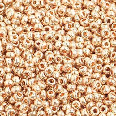 10/0 Metallic Gold Solgel, Preciosa Seed beads (65040014) 10/0 Preciosa Seed Beads