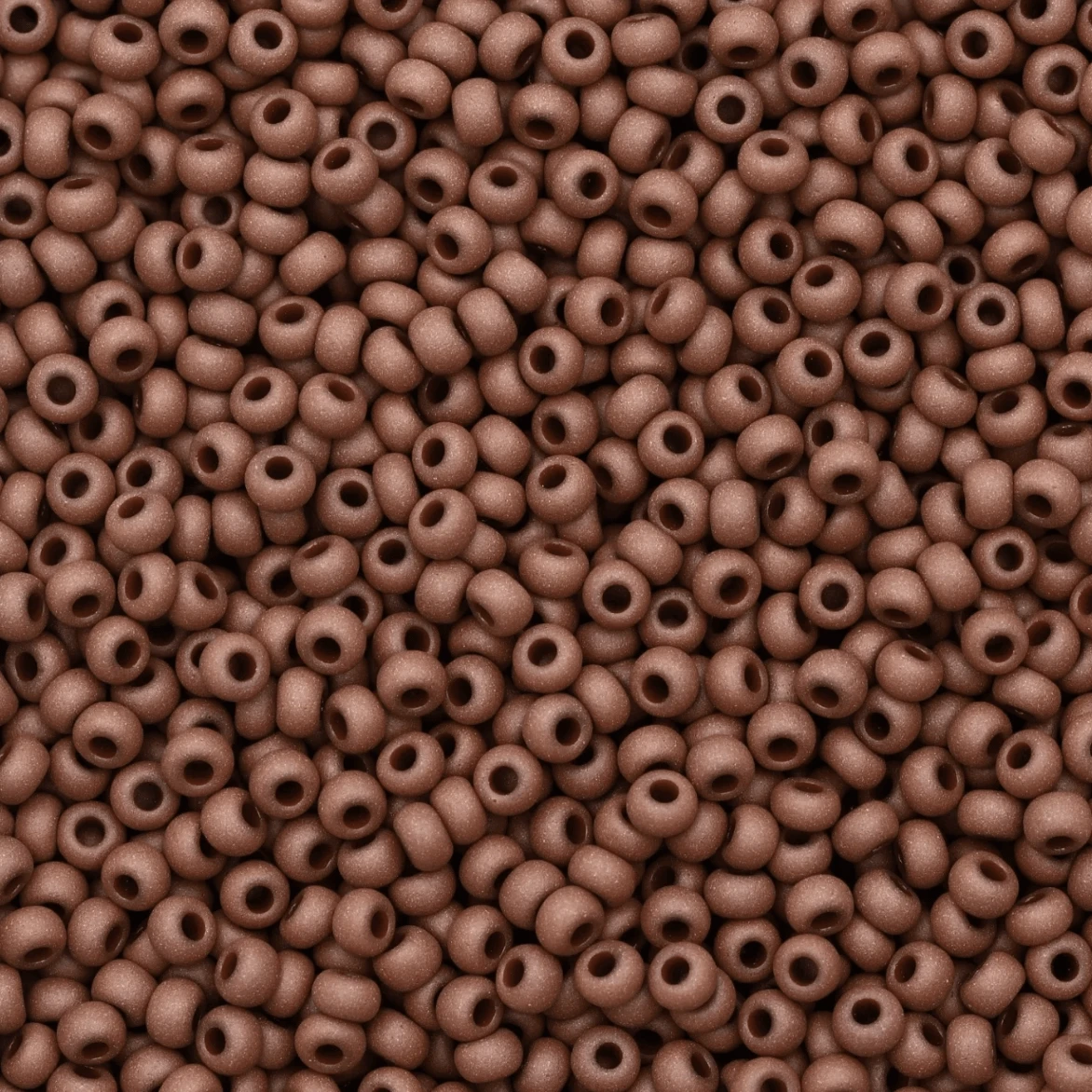 10/0 Opaque Brown Matte, Preciosa Seed Beads (22g) 10/0 Preciosa Seed Beads