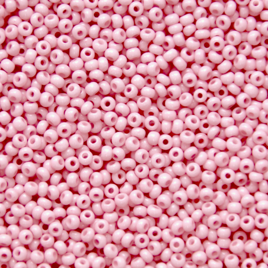 10/0 "Piglet Pink" Chalk Dyed Solgel, Precoisa Seed Beads 10/0 Preciosa Seed Beads