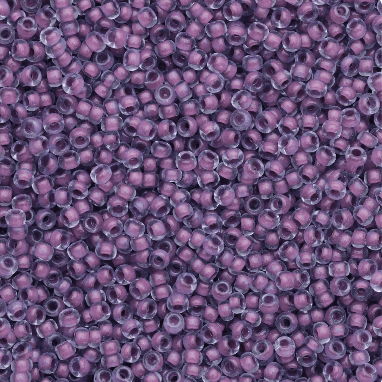 10/0 Purple-Pale Blue Colour Lined Terra, Preciosa Seed Beads 10/0 Preciosa Seed Beads