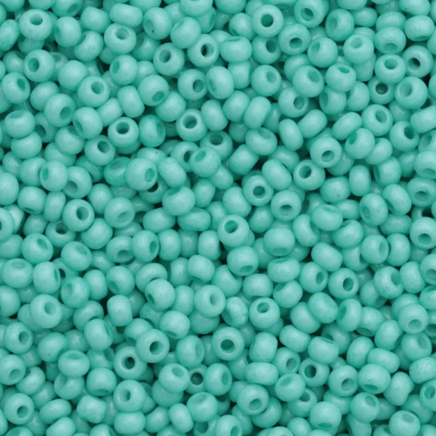 10/0 Summer Turquoise Solgel Opaque, Preciosa Seed Beads (22g) 10/0 Preciosa Seed Beads