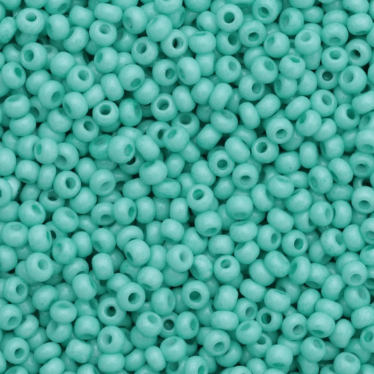 10/0 Summer Turquoise Solgel Opaque, Preciosa Seed Beads (22g) 10/0 Preciosa Seed Beads