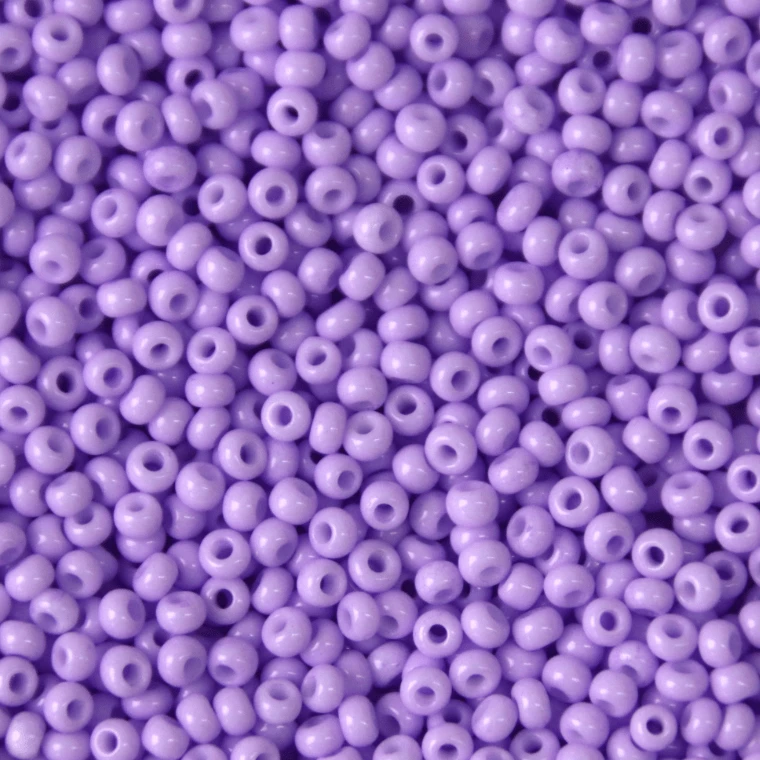 10/0 "Sundaylace Purple" Chalk Dyed Solgel, Precoisa Seed Bead (22g) 10/0 Preciosa Seed Beads