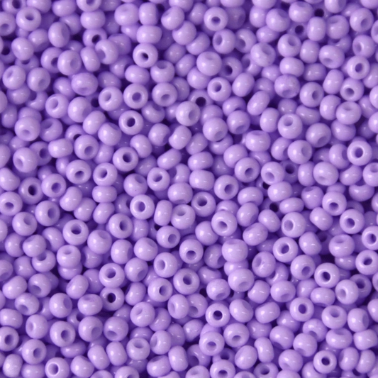 10/0 "Sundaylace Purple" Chalk Dyed Solgel, Precoisa Seed Bead (22g) 10/0 Preciosa Seed Beads