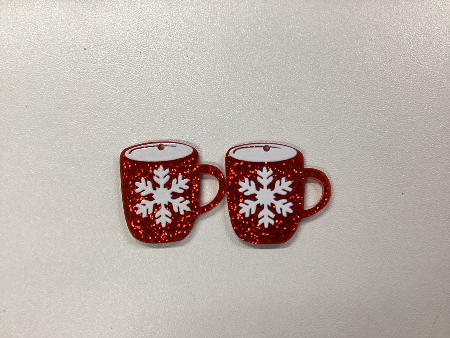 Various Styles Christmas Acrylic Gems, Double Sided, Glue on, Resin Gem (Sold In Pair) Resin Gems