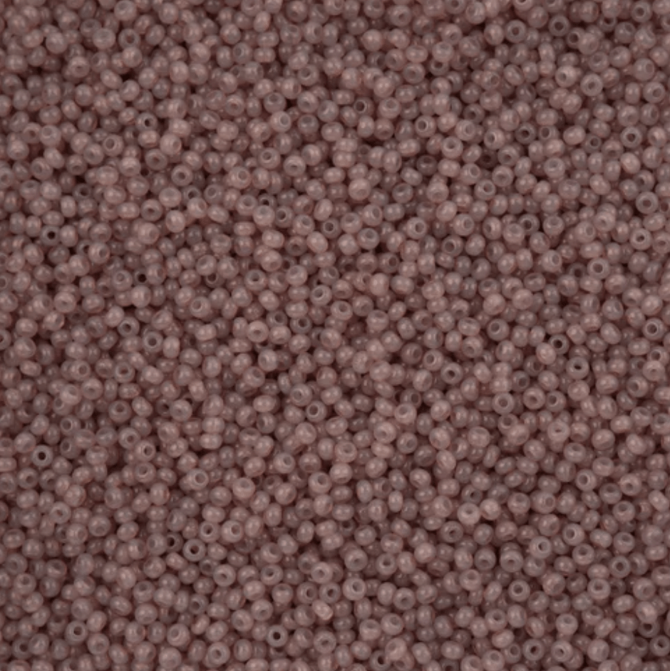 11/0 Alabaster Brown Solgel, Preciosa Seed Beads 22g 11/0 Preciosa Seed Beads