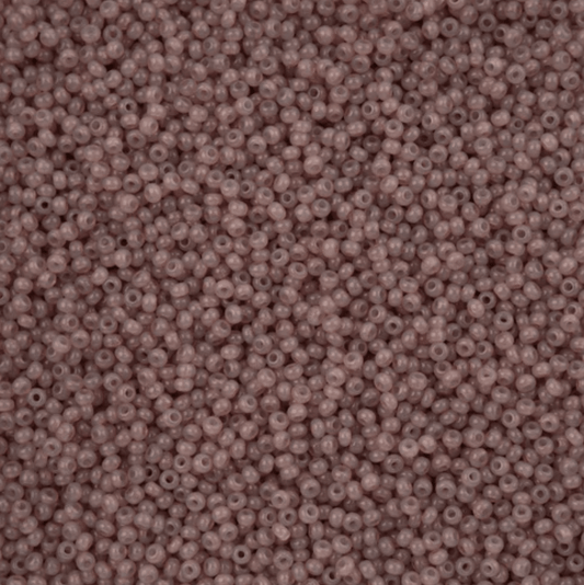 11/0 Alabaster Brown Solgel, Preciosa Seed Beads 22g 11/0 Preciosa Seed Beads