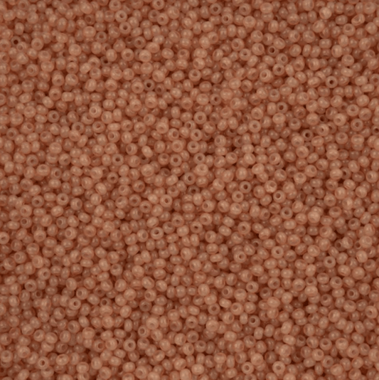 11/0 Alabaster Light Brown Solgel, Preciosa Seed Beads 22g 11/0 Preciosa Seed Beads