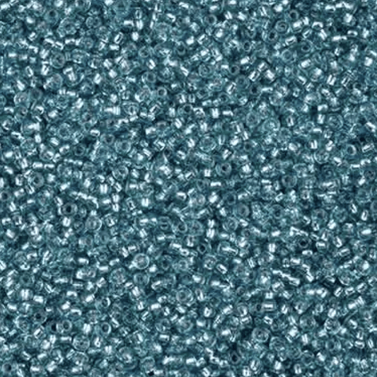 11/0 Blue SOLGEL Transparent Silver lined Preciosa Seed Bead (22g) *NEW* 11/0 Preciosa Seed Beads