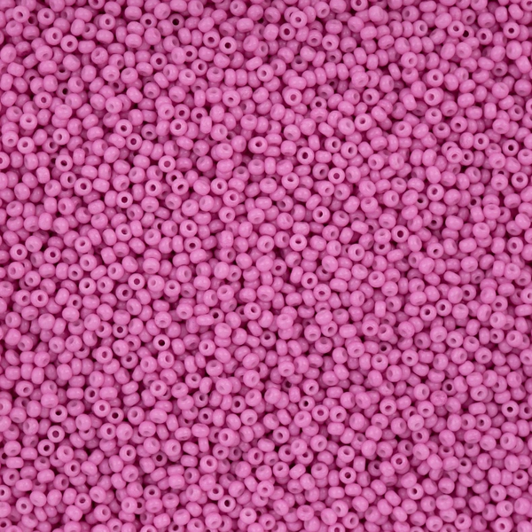 11/0 Bubble Gum Pink Chalk Dyed Solgel, Preciosa Seed Beads 22g\ 11/0 Preciosa Seed Beads