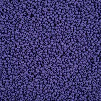 11/0 Chalk Dark Violet MATTE Permalux Dyed Preciosa Seed Beads 22g VIAL 11/0 Preciosa Seed Beads