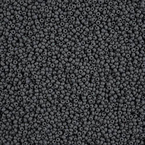 11/0 Chalk Grey MATTE Permalux Dyed Preciosa Seed Beads 22g VIAL 11/0 Preciosa Seed Beads