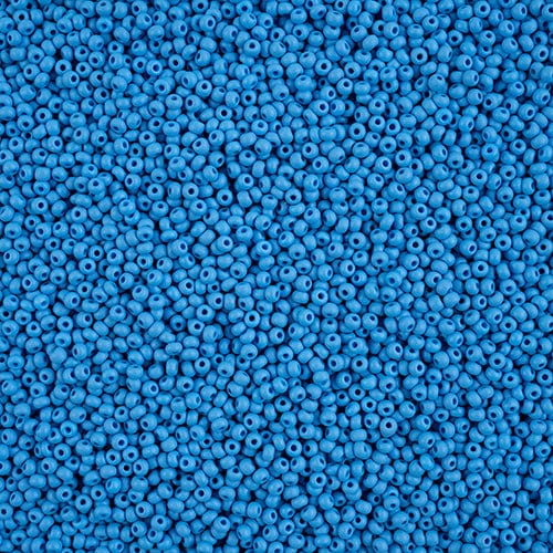 11/0 Chalk Light Blue MATTE Permalux Dyed Preciosa Seed Beads 22g VIAL 11/0 Preciosa Seed Beads