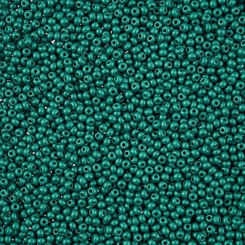 11/0 Chalk Sea Green Permalux Dyed Preciosa Seed Beads 22g VIAL 11/0 Preciosa Seed Beads