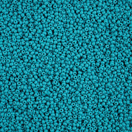 11/0 Chalk Teal MATTE Permalux Dyed Preciosa Seed Beads 22g VIAL 11/0 Preciosa Seed Beads