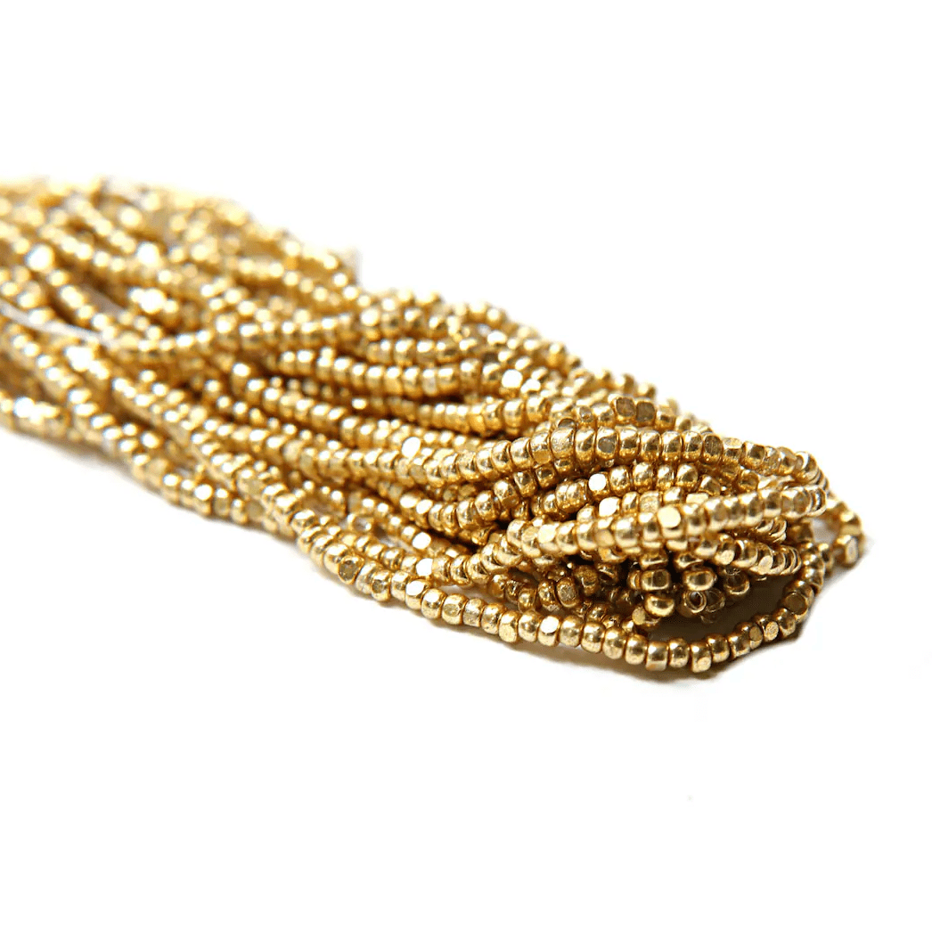 11/0 Charlotte Cut *Premium Seed Bead- Metallic Gold *10g Hank* NEW Charlotte Cut Seedbeads