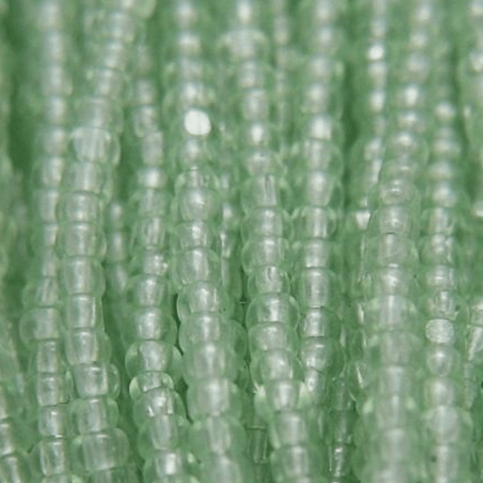 11/0 Charlotte Cut Seed Bead- Chrysolite Green Transparent *10g Hank* Charlotte Cut Seedbeads
