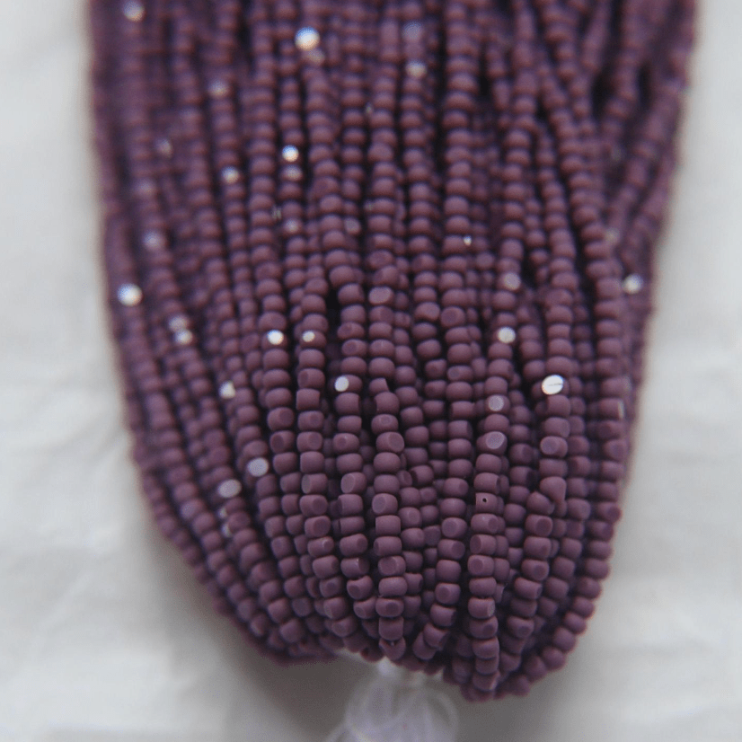 11/0 Charlotte Cut Seed Bead- Matte Amethyst Opaque *10g Hank* Charlotte Cut Seedbeads