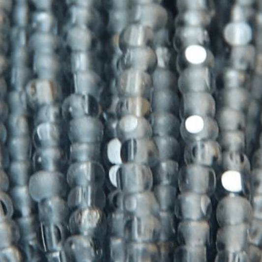 11/0 Charlotte Cut Seed Bead - Matte Black Diamond Grey 10g Charlotte Cut Seedbeads