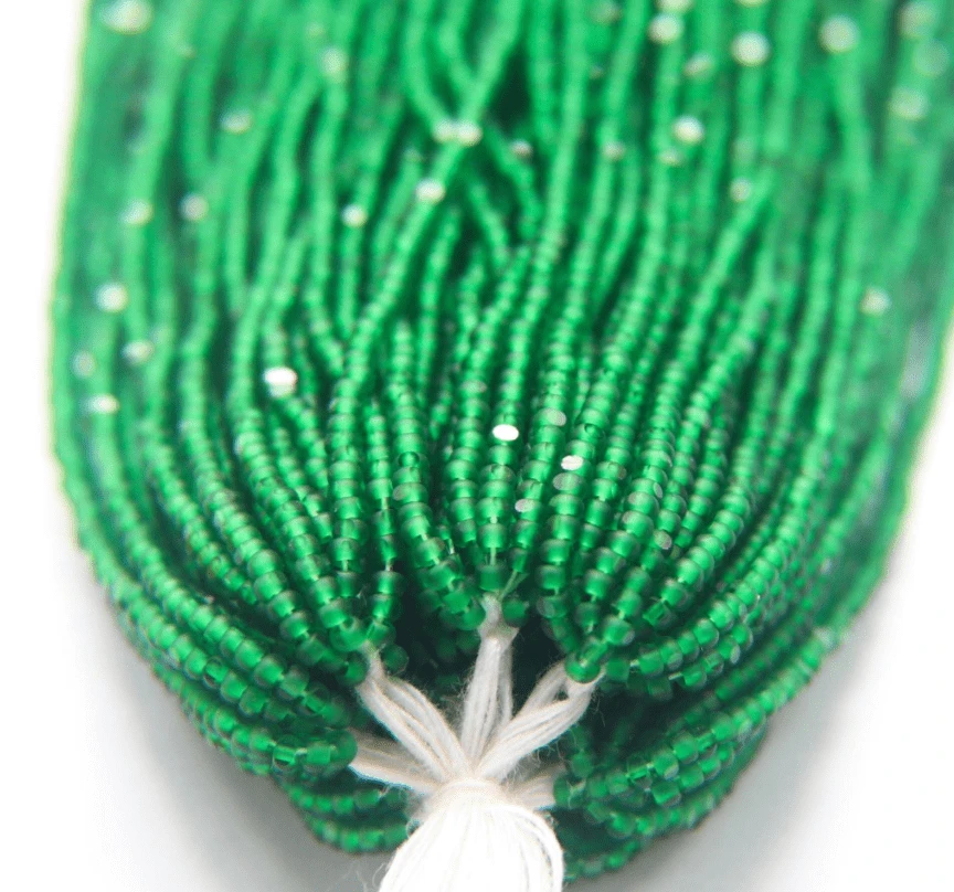 11/0 Charlotte Cut Seed Bead- Matte Forest Green  *10g Hank* Charlotte Cut Seedbeads