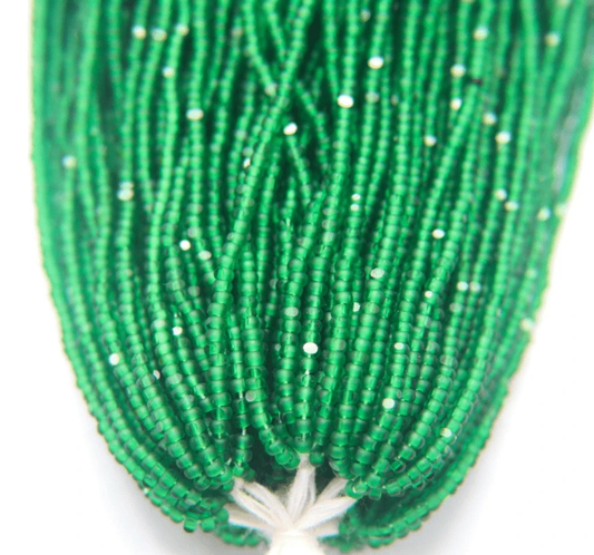11/0 Charlotte Cut Seed Bead- Matte Forest Green  *10g Hank* Charlotte Cut Seedbeads