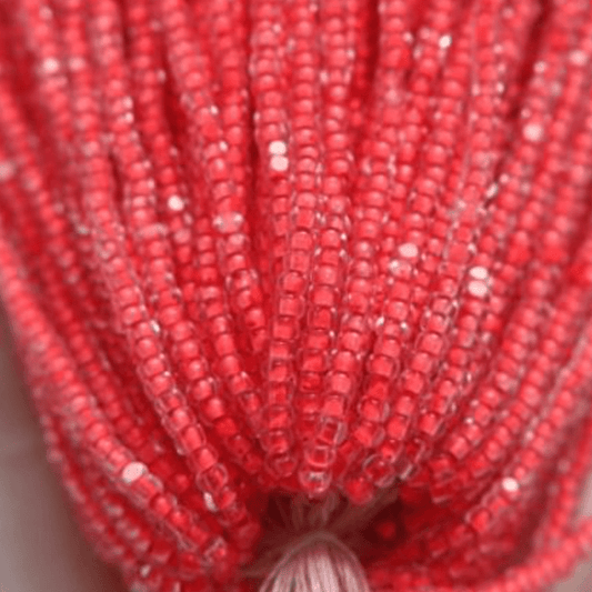 11/0 Charlotte Cut Seed Bead- Neon Coral Orange Pink *10g Hank* Charlotte Cut Seedbeads