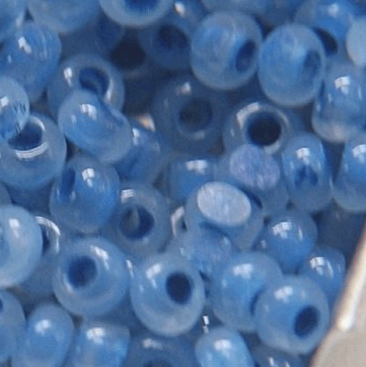 11/0 Charlotte Cut Seed Bead- Opal Neon Baby Blue  10g (Loose) Charlotte Cut Seedbeads