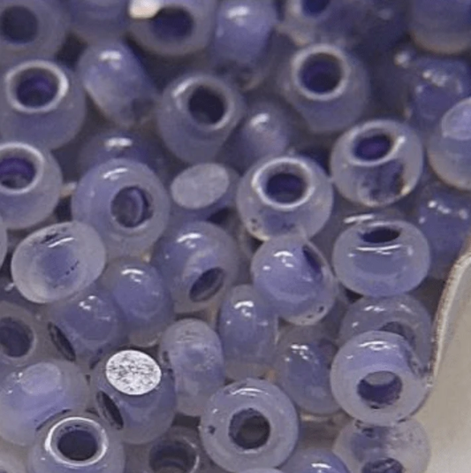 11/0 Charlotte Cut Seed Bead- Opal Neon Dark Purple 10g (Loose) Charlotte Cut Seedbeads