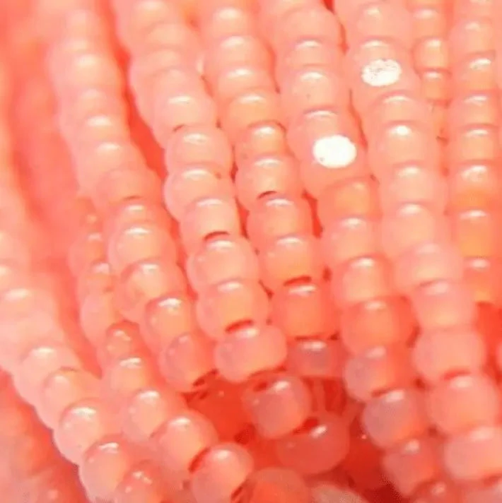 11/0 Charlotte Cut Seed Bead- Opal Neon Orange 10g (Loose) Charlotte Cut Seedbeads