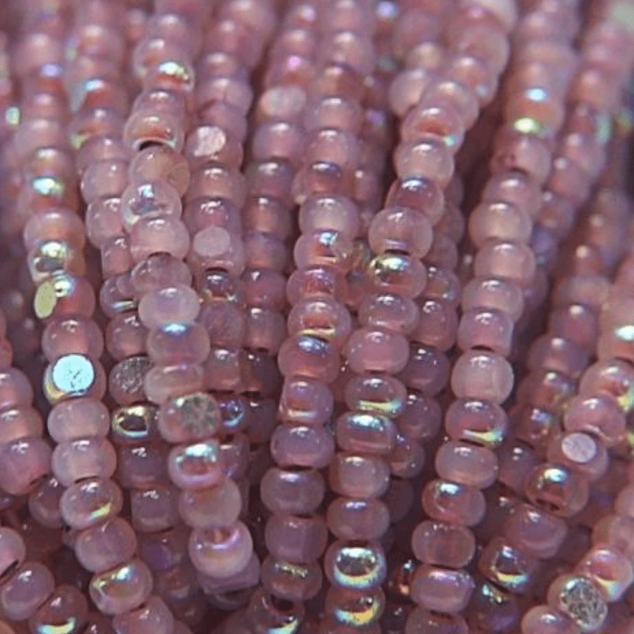 11/0 Charlotte Cut Seed Bead- Opal Neon Orchid Pink Aurore Boreale PREMIUM *10g Hank* Charlotte Cut Seedbeads