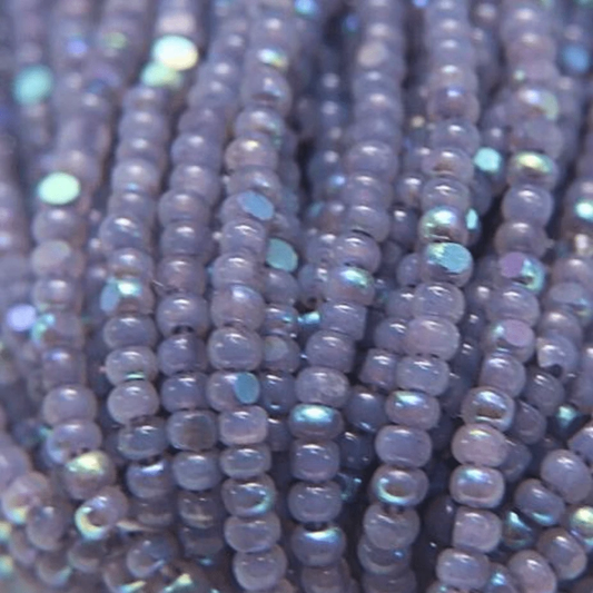 11/0 Charlotte Cut Seed Bead- Opal Neon Purple Aurore Boreale PREMIUM *10g Hank* Charlotte Cut Seedbeads