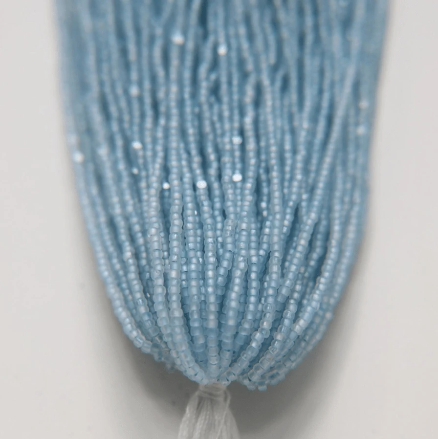 11/0 Charlotte Cut Seed Bead- Opal Pearl Silver Lined Baby Blue  *10g* Charlotte Cut Seedbeads