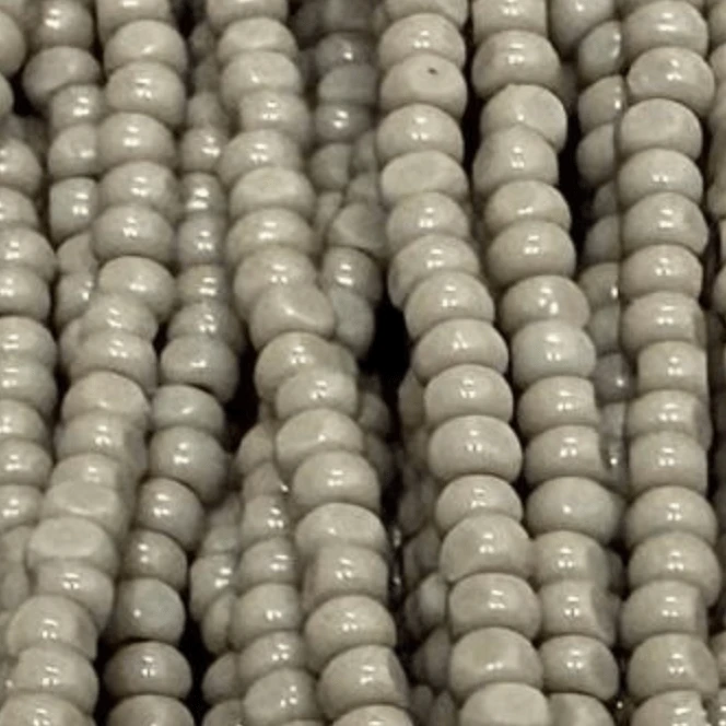 11/0 Charlotte Cut Seed Bead - Opaque Cloud Grey 10g Charlotte Cut Seedbeads