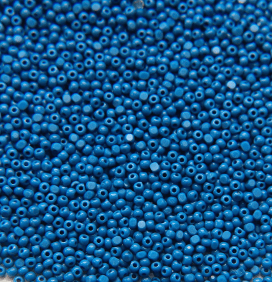 11/0 Charlotte Cut Seed Bead- Opaque Dark Medium Blue *10g Hank* Charlotte Cut Seedbeads