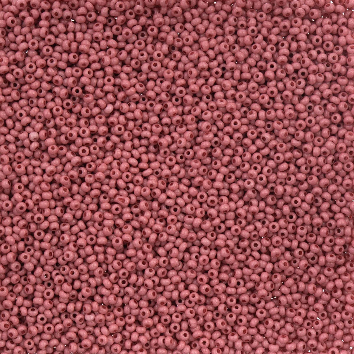 11/0 Dark Pink Chalk Dyed Solgel, Preciosa Seed Beads 22g 11/0 Preciosa Seed Beads