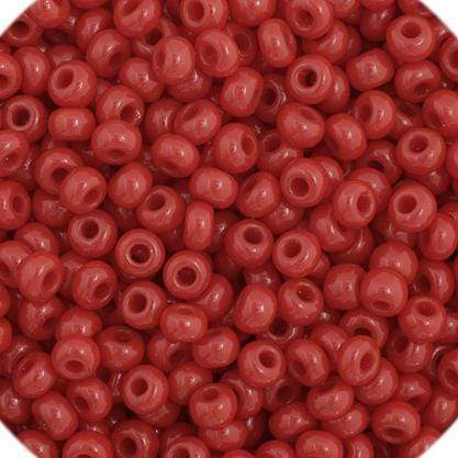11/0 Dark Red Opaque Preciosa Seed Bead *1/2 HANK or 20g* 11/0 Preciosa Seed Beads