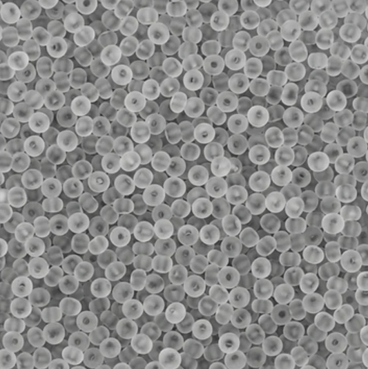 11/0 Japanese Seedbeads, Frosted Matte Grey 10g 11/0 TOHO Seed Beads