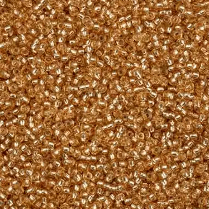 11/0 Light Brown SOLGEL Transparent Silver lined Preciosa Seed Bead (22g) *NEW* 11/0 Preciosa Seed Beads