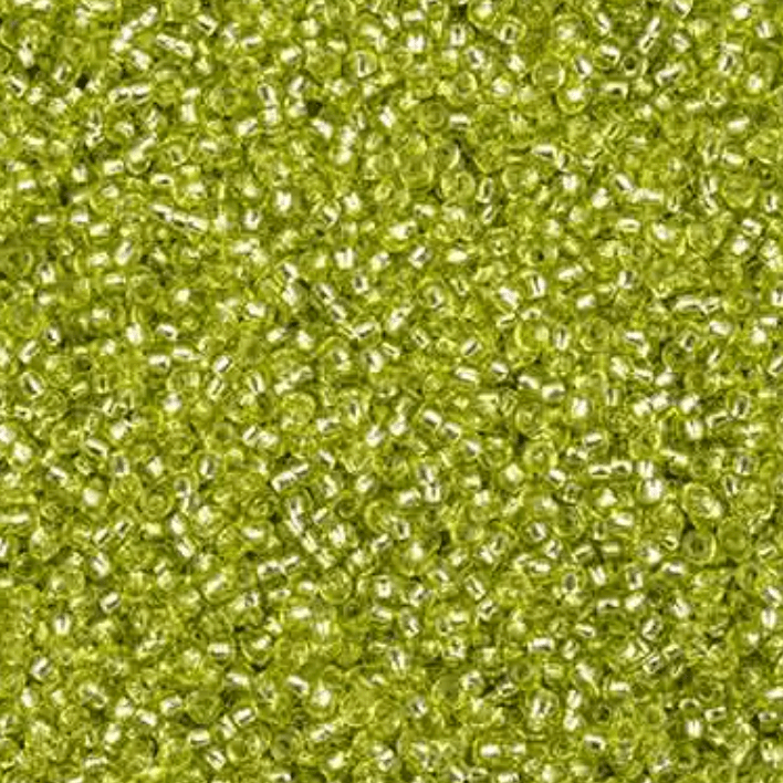 11/0 Light Green SOLGEL Transparent Silver lined Preciosa Seed Bead (22g) *NEW* 11/0 Preciosa Seed Beads