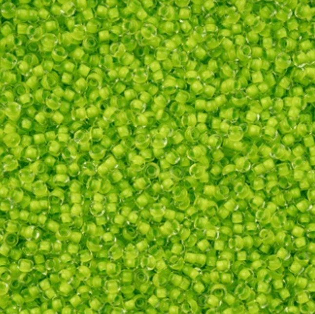 11/0 Light Green Terra Intensive Crystal Colour lined Preciosa Seed Bead *NEW* 11/0 Preciosa Seed Beads